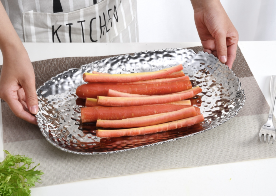 Plato plateado millenium para servir