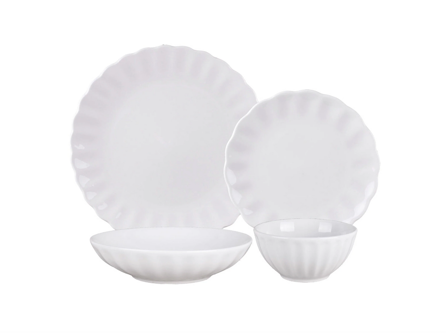 Vajilla Viera 16 piezas, 4 personas