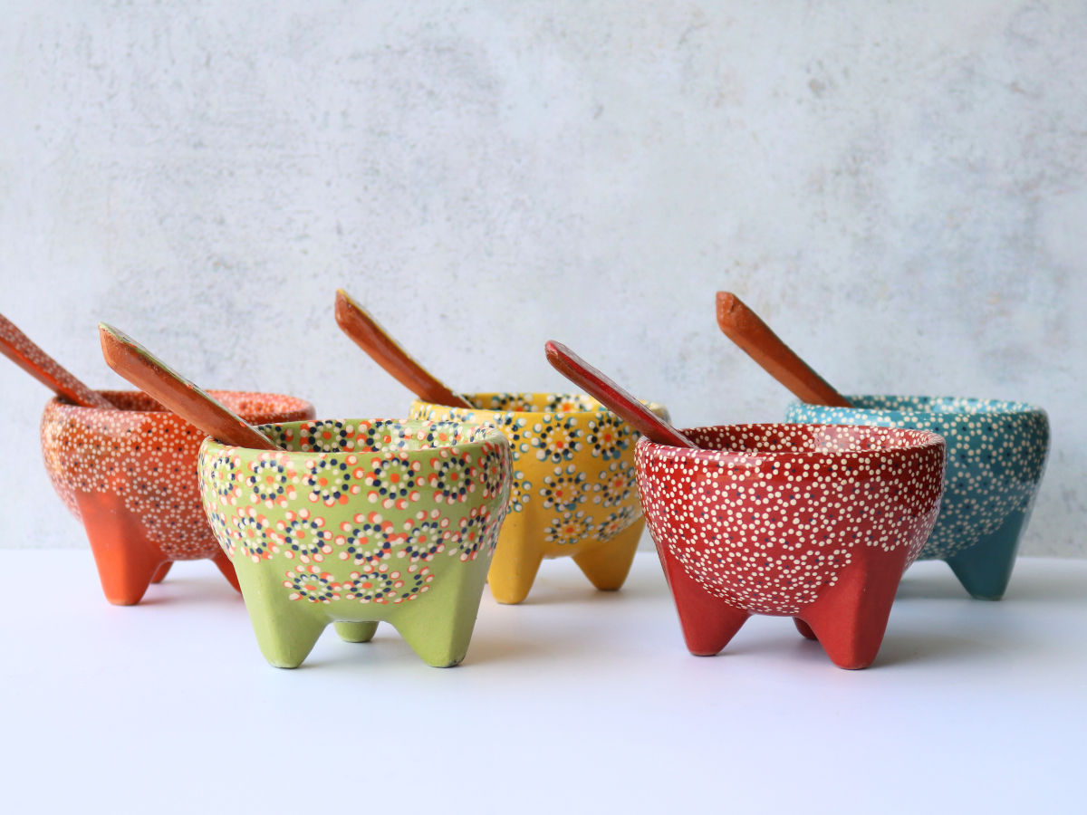 Molcajete mediano con cuchara