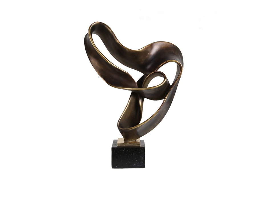 Escultura Ribbon de bronce