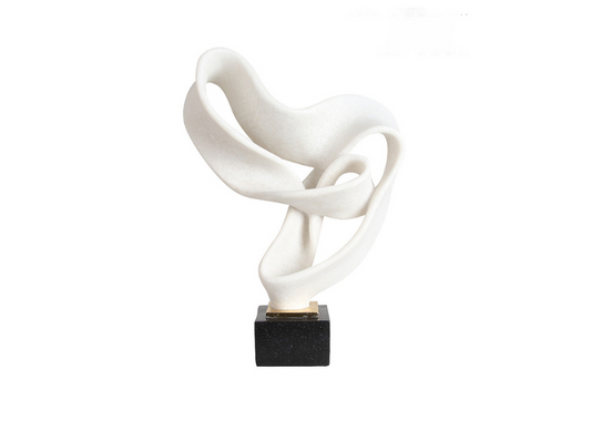 Escultura Ribbon blanca