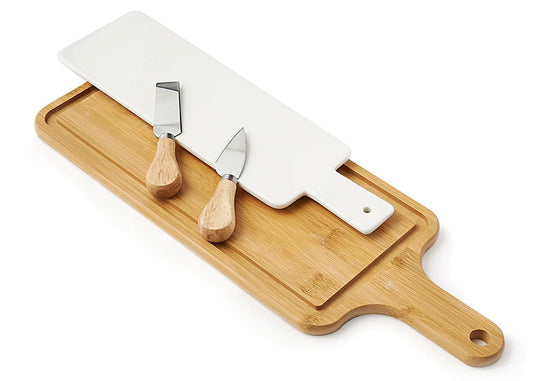 Wood board & Knife Set