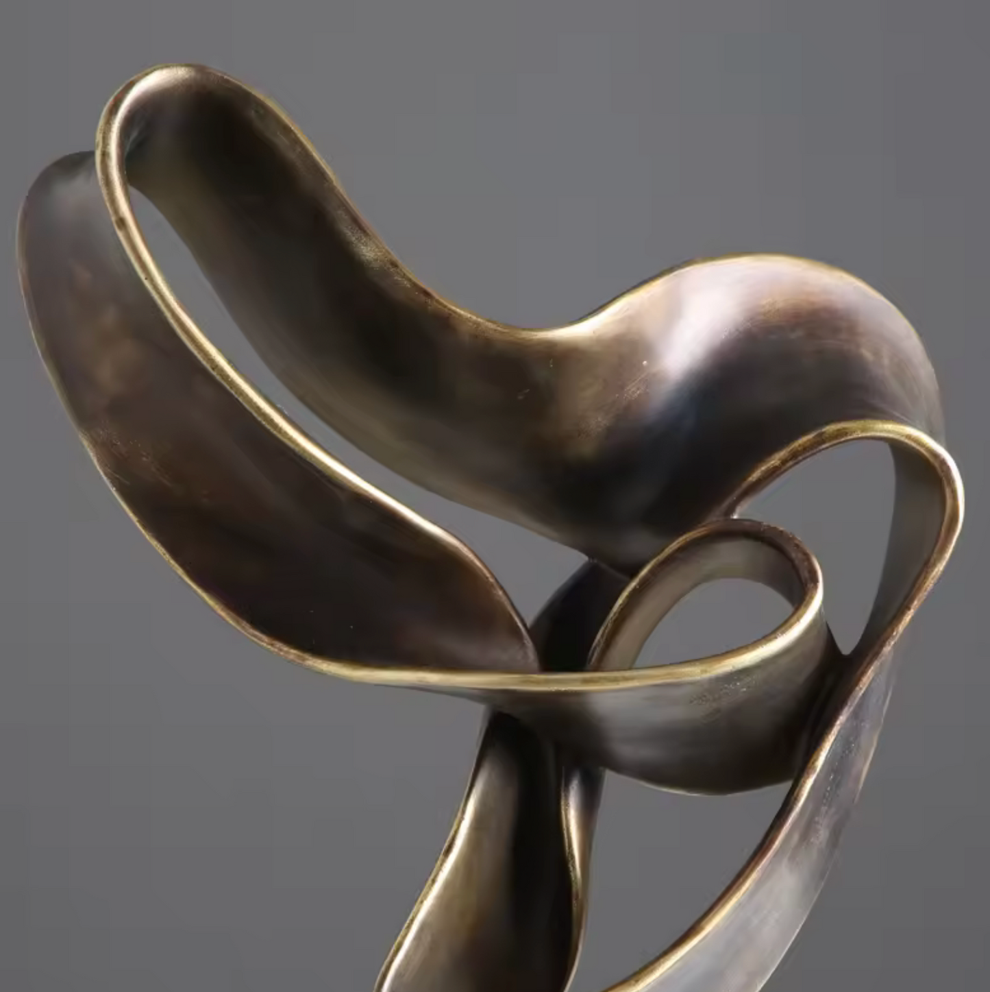 Escultura Ribbon de bronce