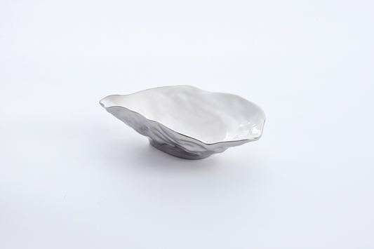 Oyster bowl plateado