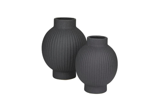 Florero capullo set de 2pz negro