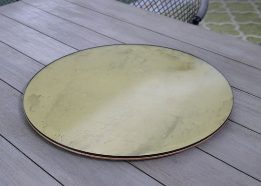 Lazy susan madera con oro