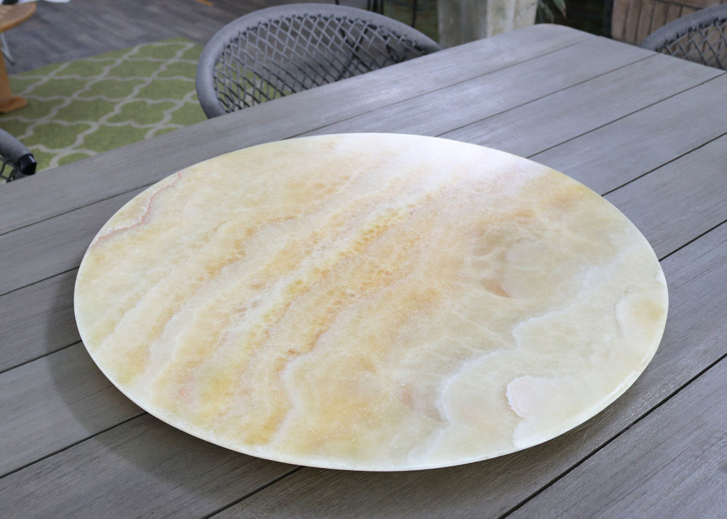 Lazy Susan onyx piña 70 cms