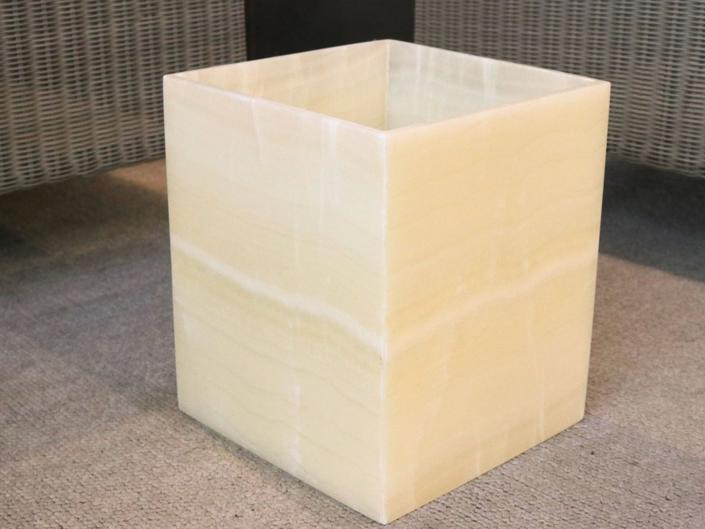 Cesto para basura blanco